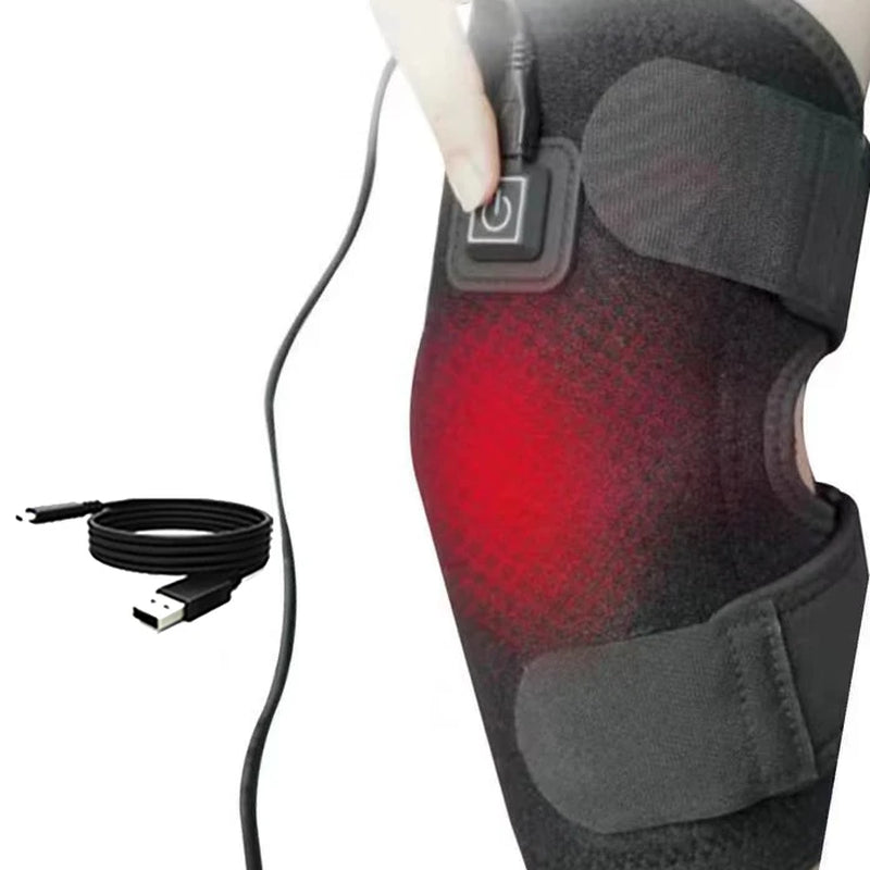 Electric Knee Heating Pad Heated Knee Brace Support for Arthritis Joint Old Cold Leg Knee Warmer